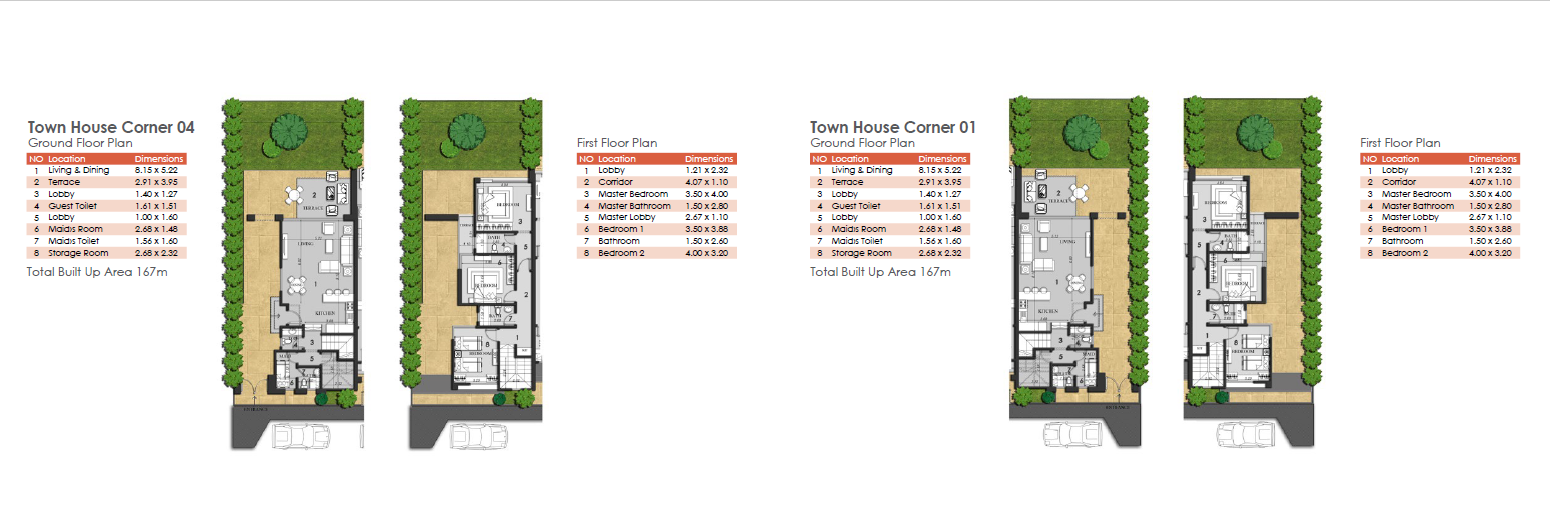 Floor plan for townhouse at Jebal El Sokhna