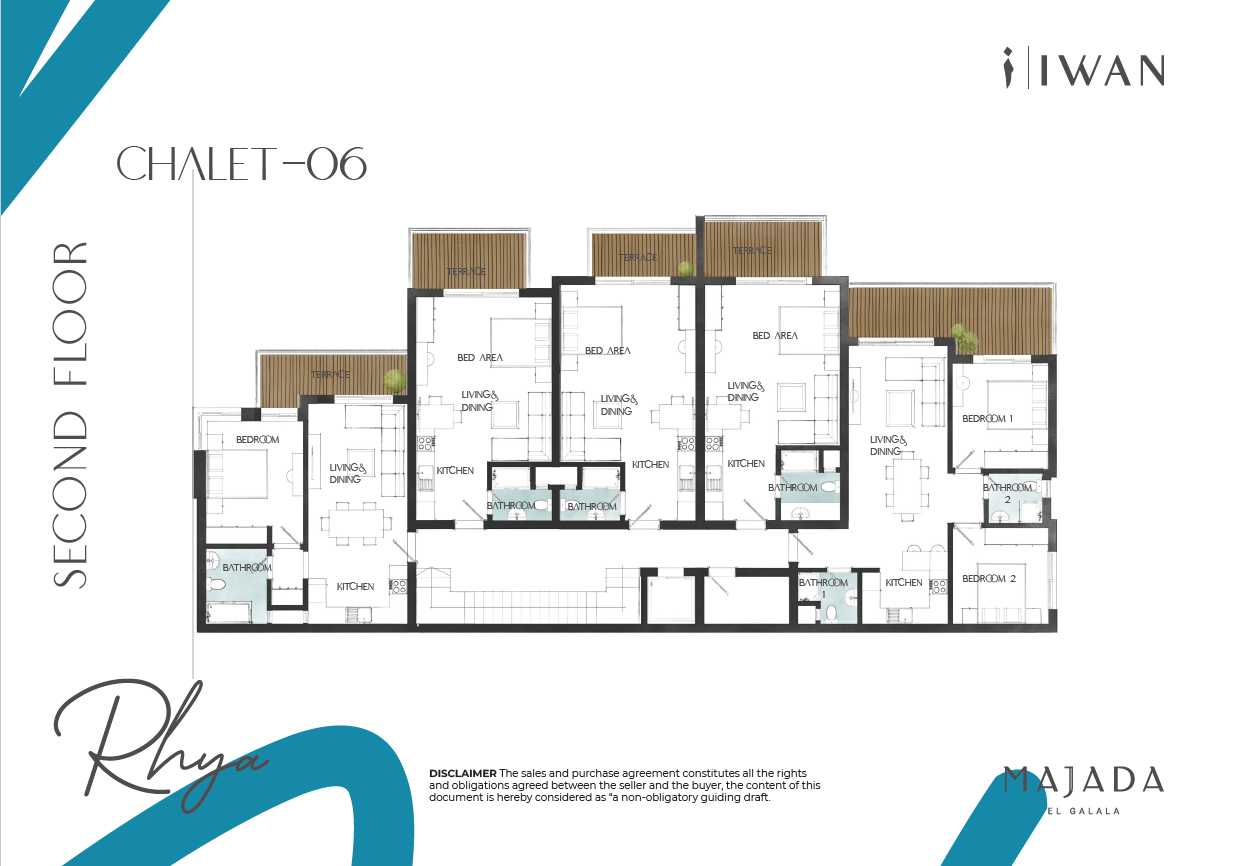 Floor plan for chalet at Majada Iwan