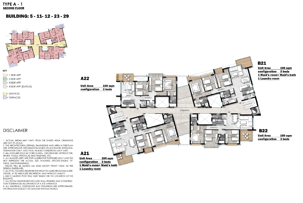 Floor plan for apartment at Leaves