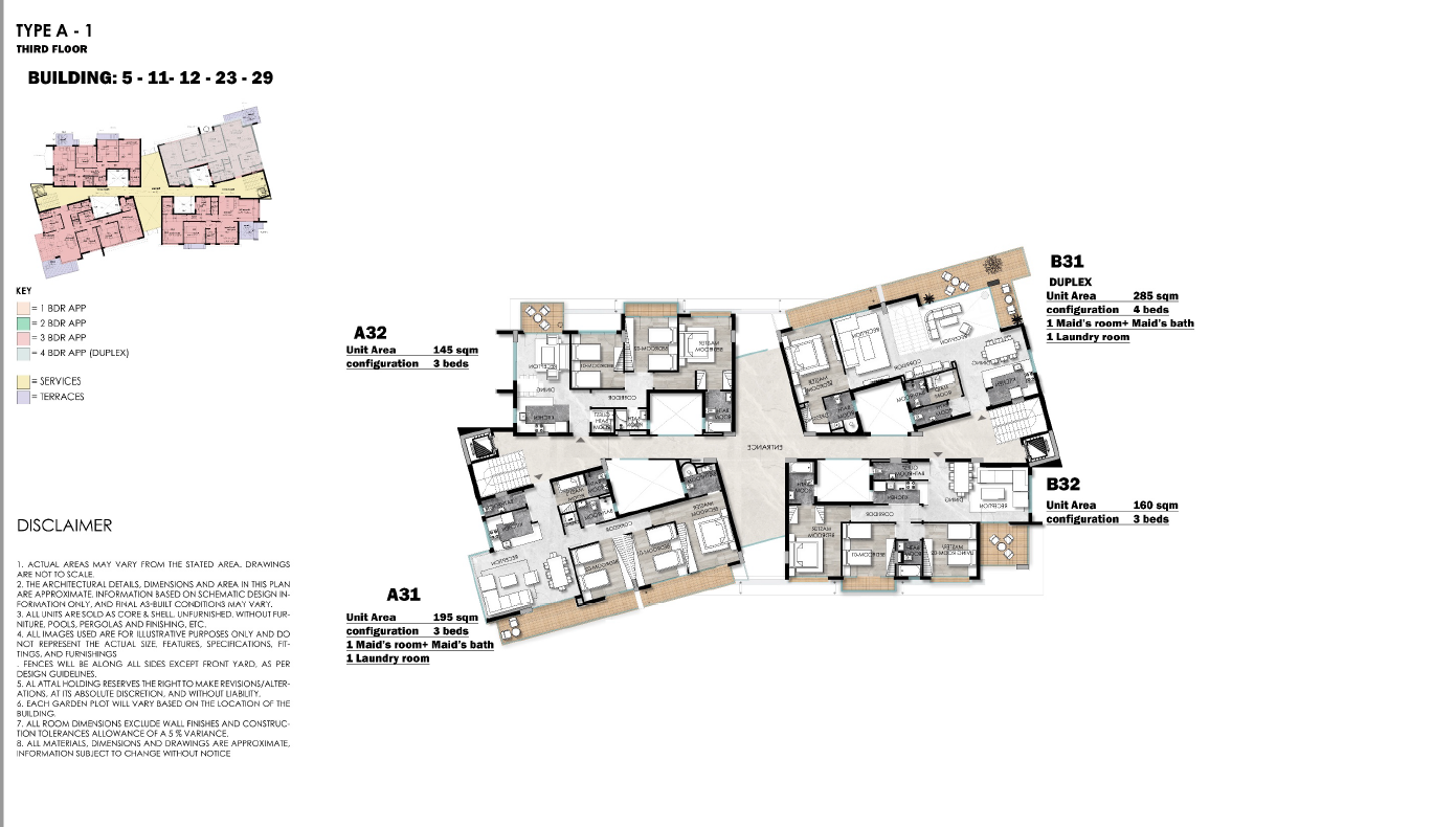 Floor plan for apartment at Leaves