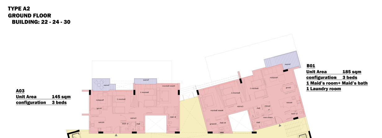 Floor plan for apartment at Leaves