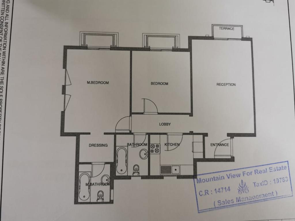 Floor plan for apartment at Mountain View iCity October