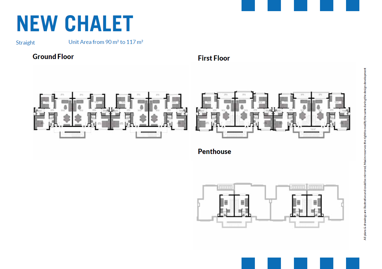 Floor plan for chalet at Bo Island