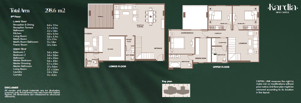 Floor plan for duplex at Kardia