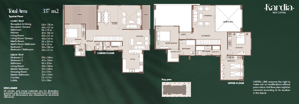 Floor plan for duplex at Kardia
