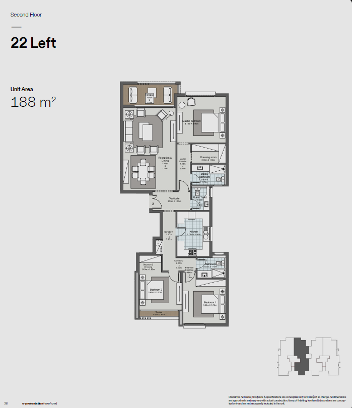 Floor plan for apartment at Ever