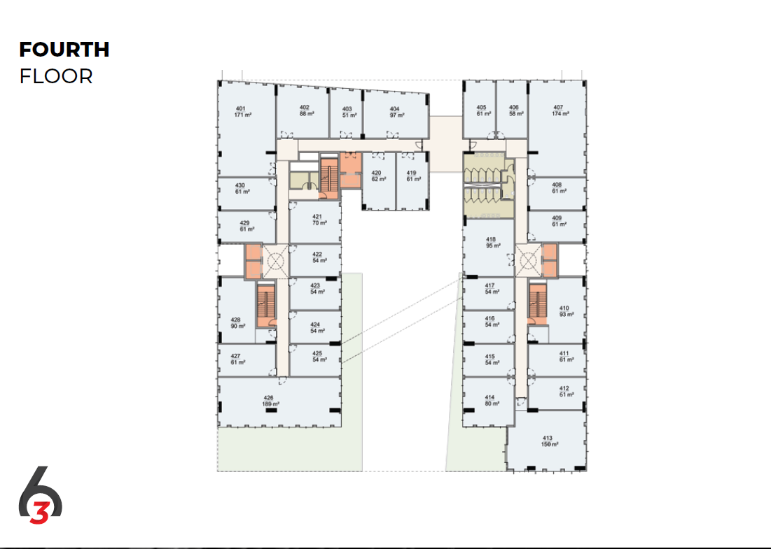 Floor plan for  at 6ixty Three