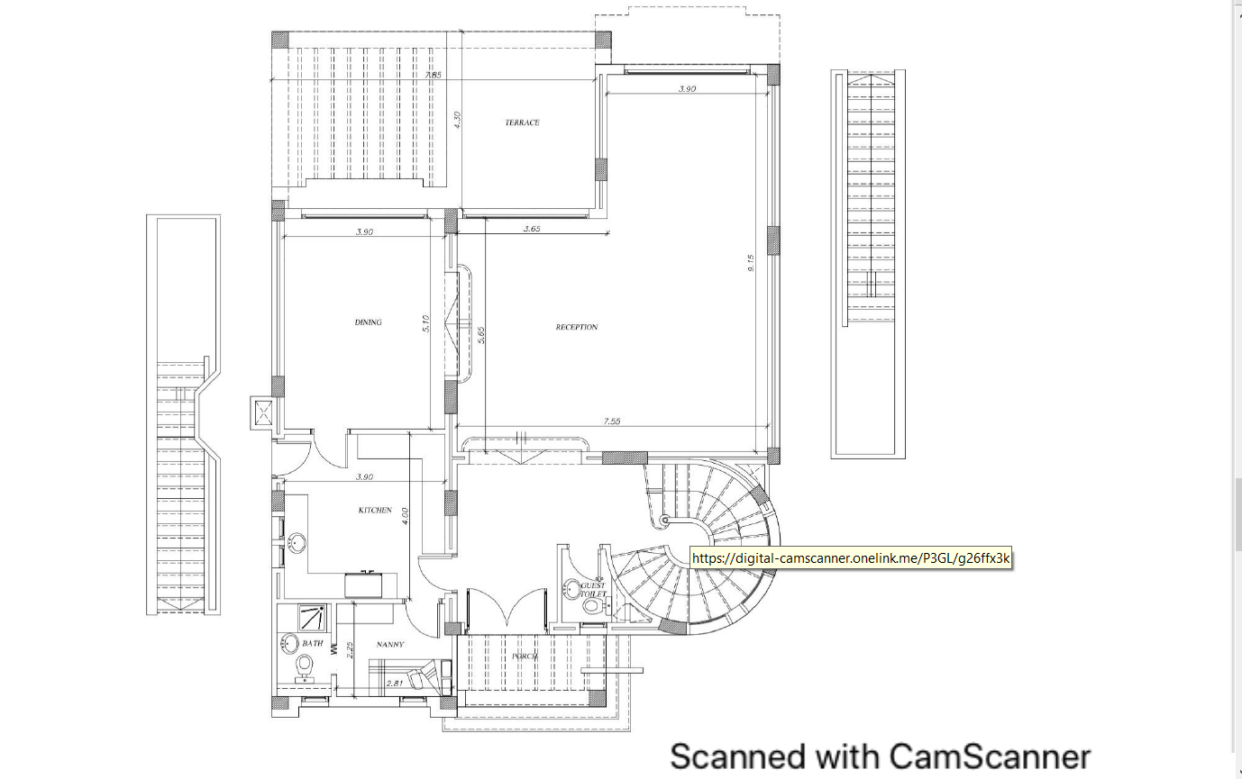 Floor plan for villa at Woodville