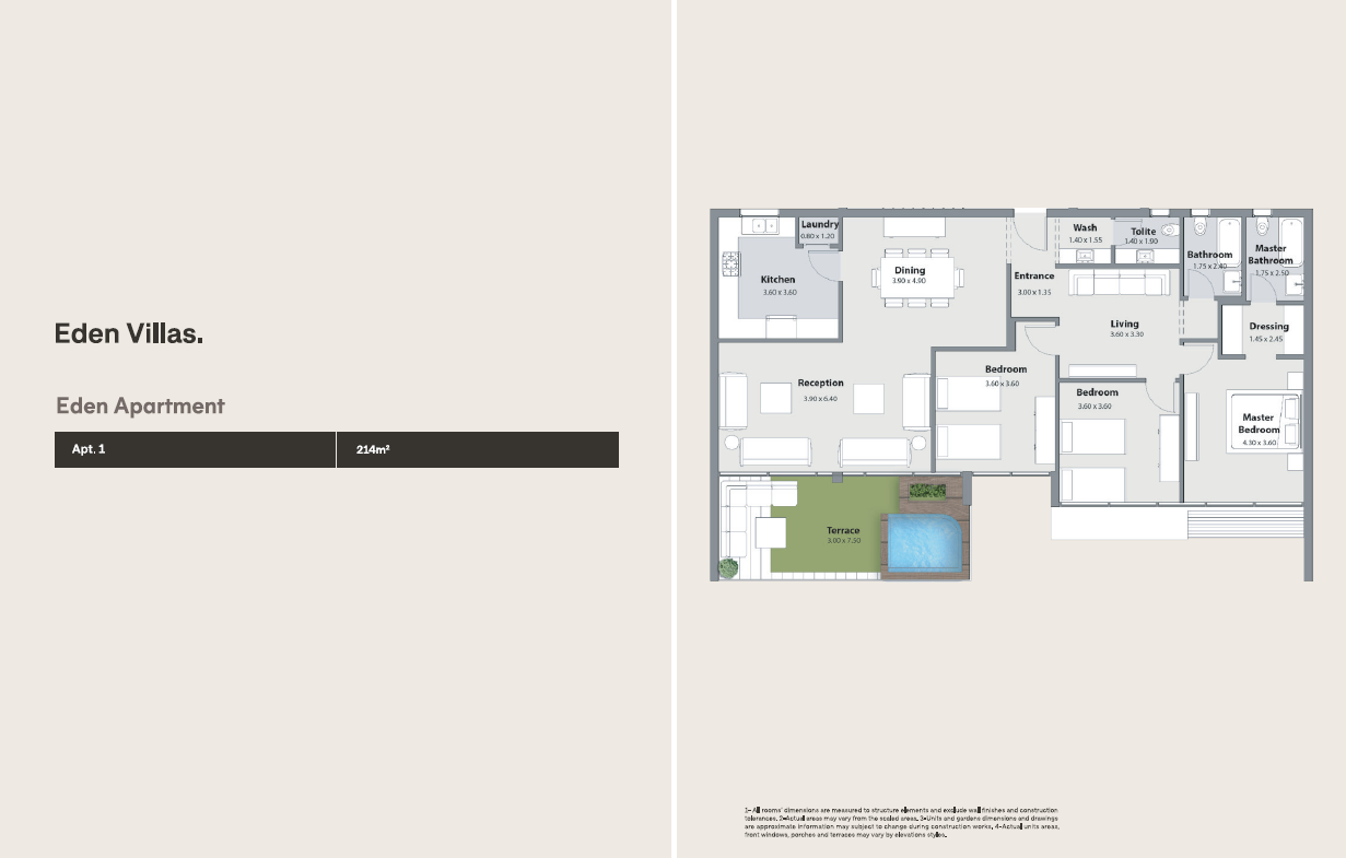 Floor plan for apartment at The Median Residences