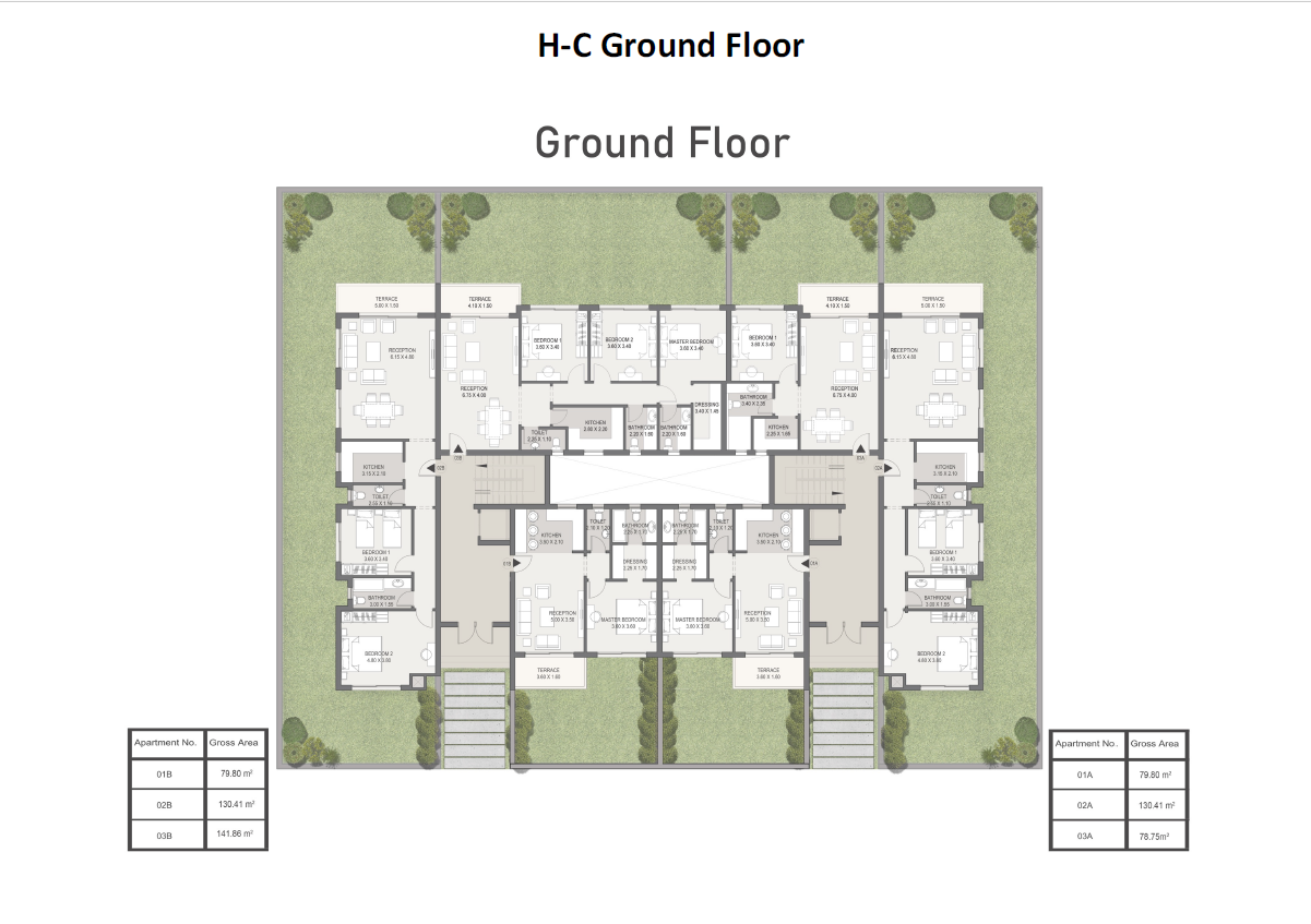 Floor plan for apartment at Sarai