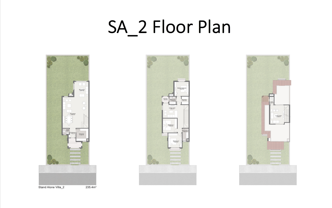 Floor plan for villa at Sarai