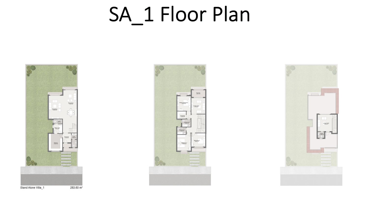 Floor plan for villa at Sarai
