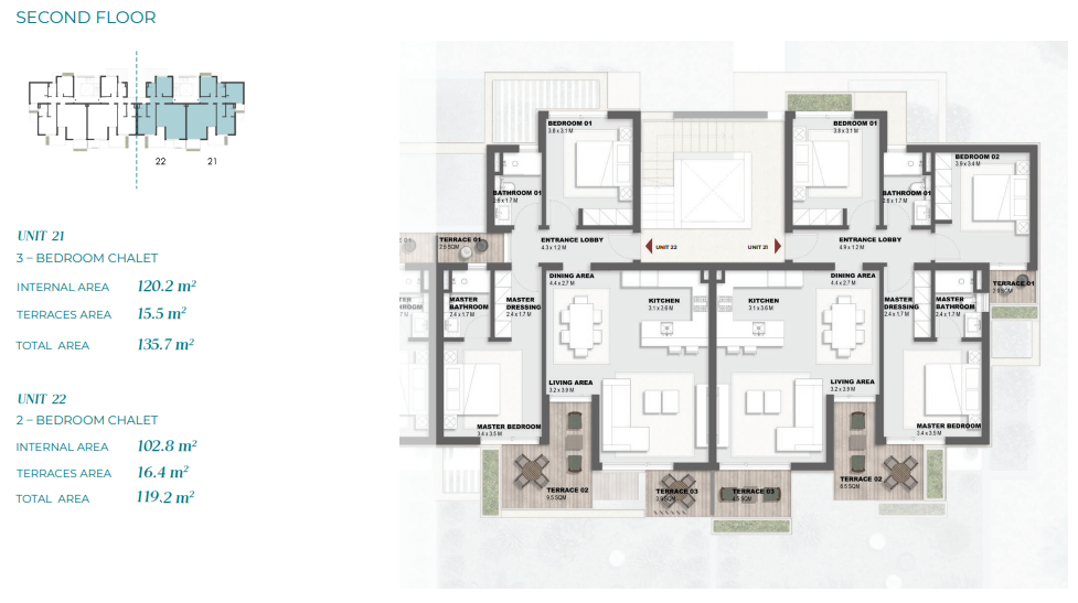 Floor plan for chalet at Solare