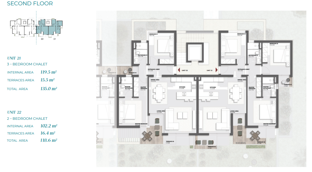 Floor plan for chalet at Solare