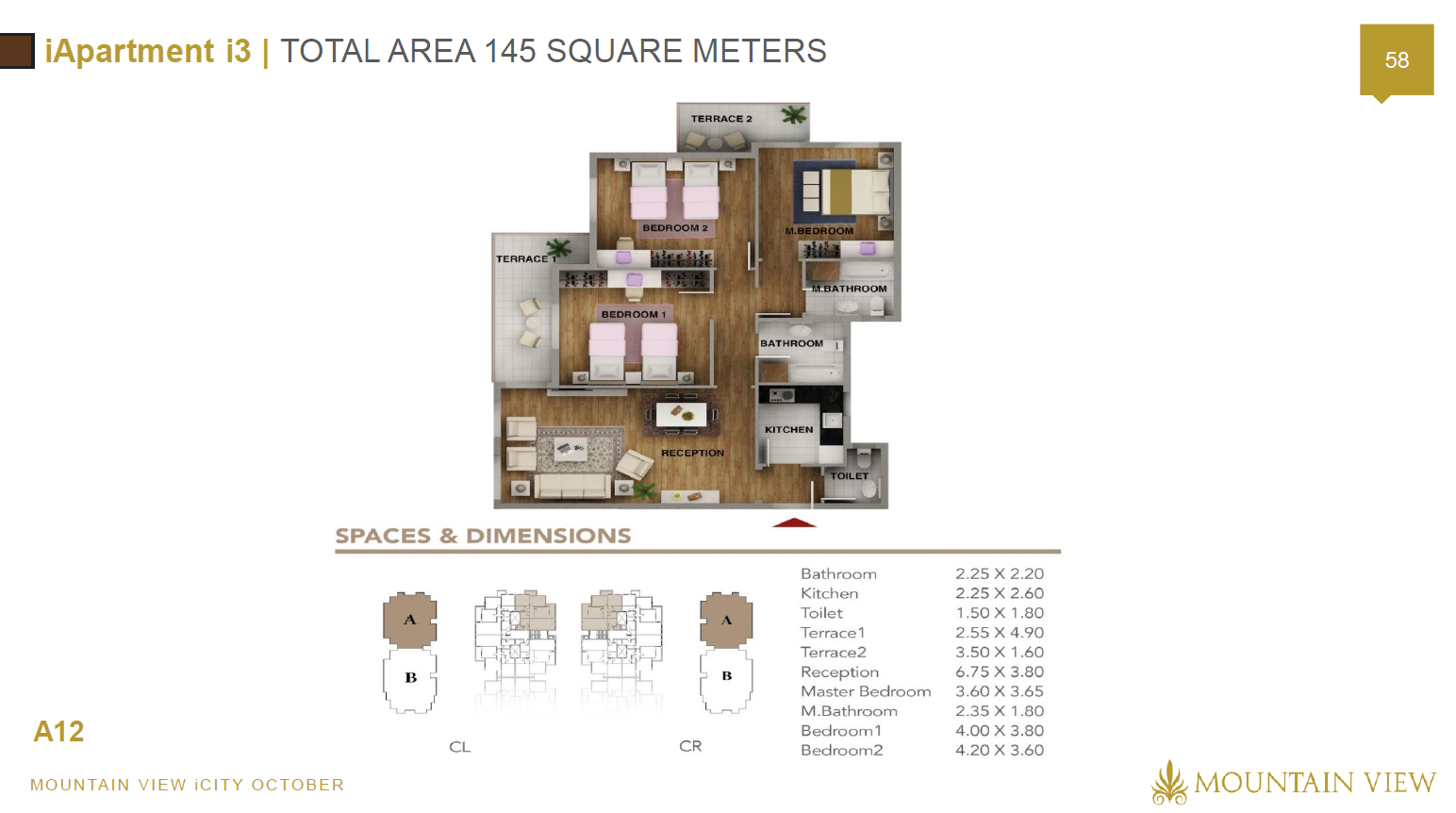 Floor plan for apartment at Mountain View iCity October
