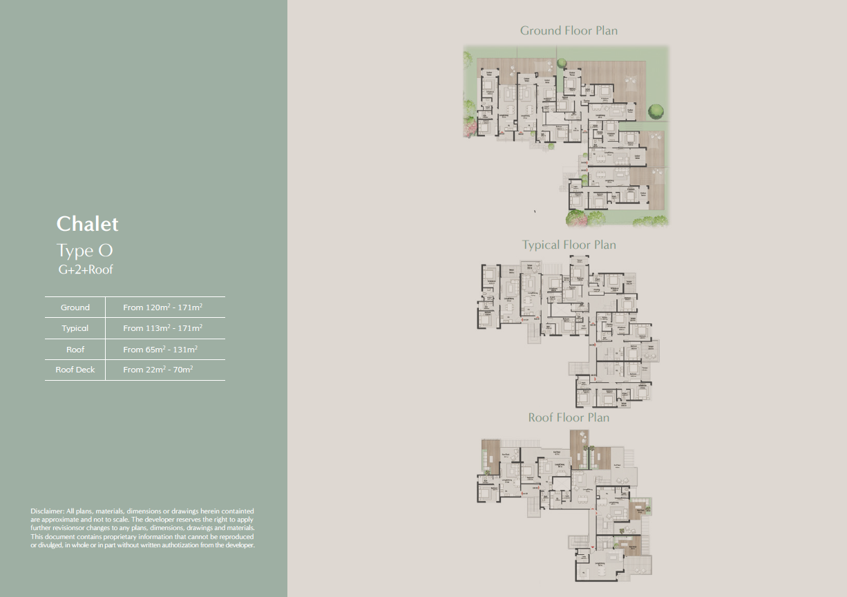 Floor plan for chalet at Masaya