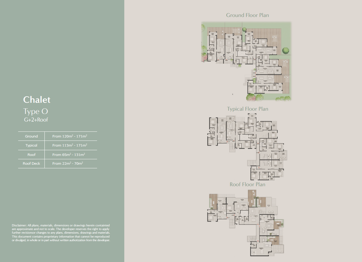 Floor plan for chalet at Masaya