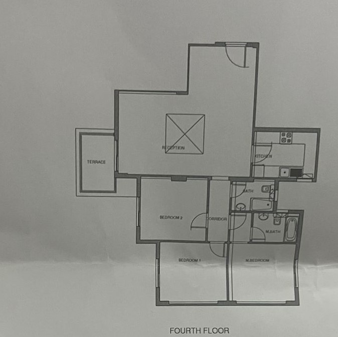 Floor plan for apartment at Mountain View iCity October