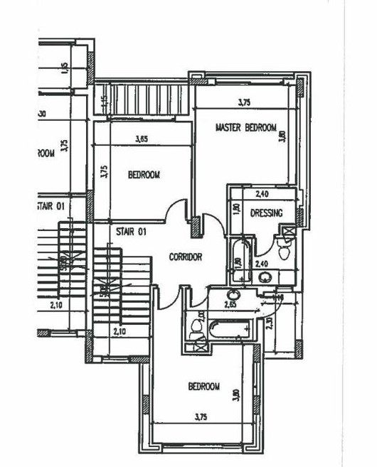 Floor plan for townhouse at Etapa
