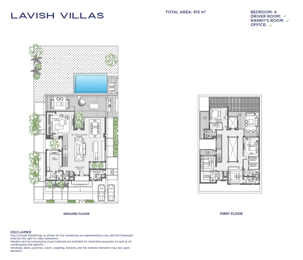 Floor plan for villa at Stei8ht