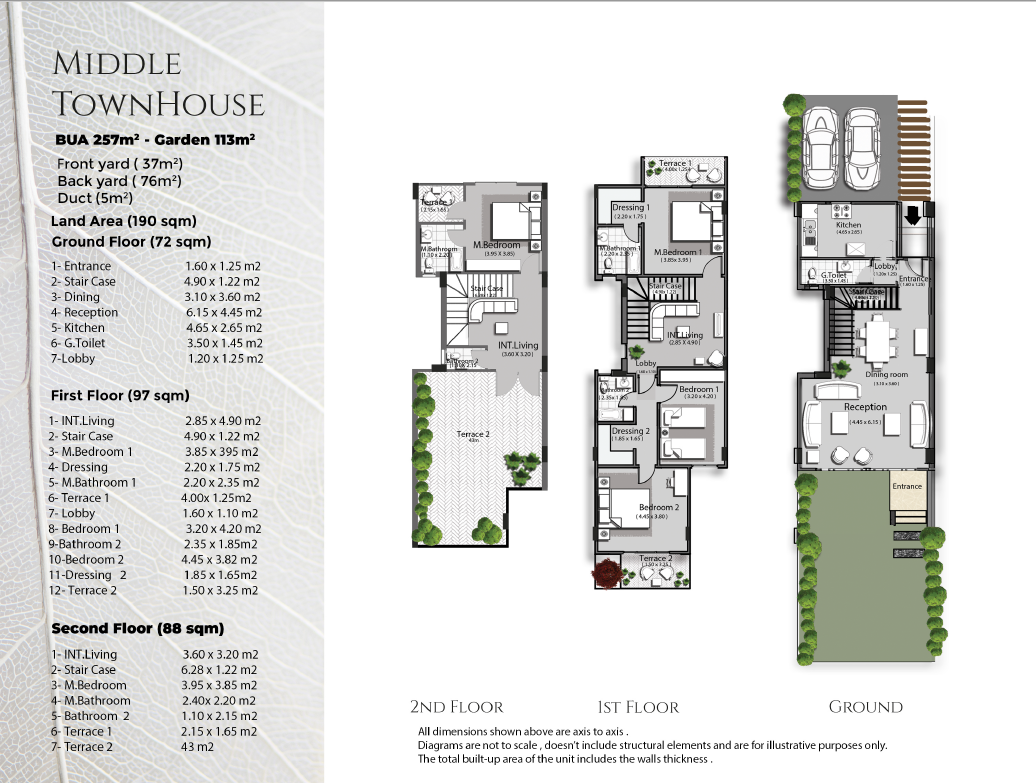 Floor plan for townhouse at La Mirada