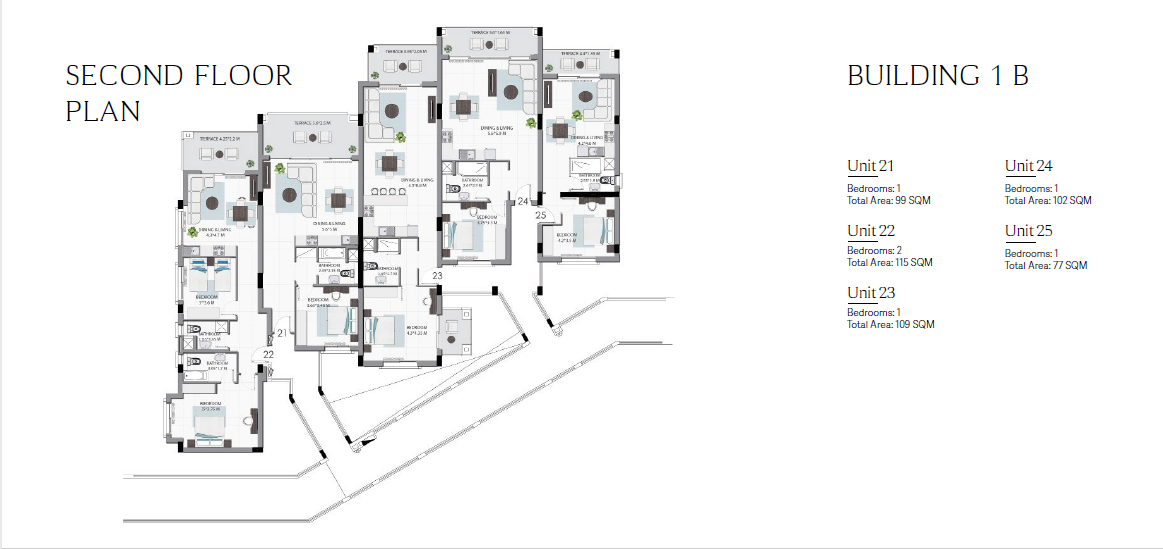 Floor plan for apartment at Soma Breeze