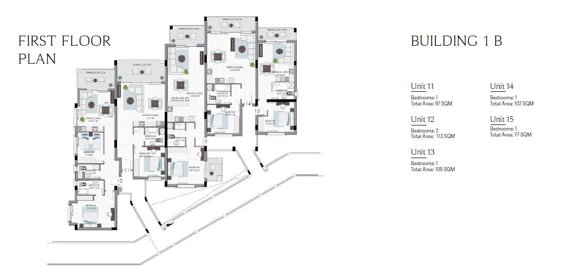 Floor plan for apartment at Soma Breeze