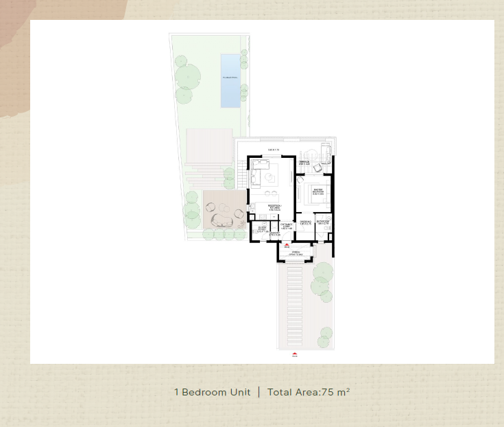Floor plan for apartment at Fairways