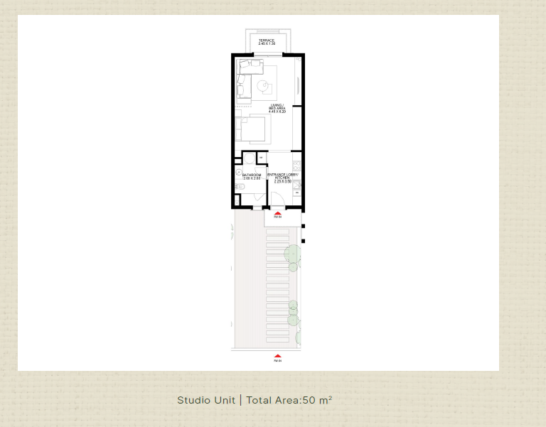 Floor plan for apartment at Fairways