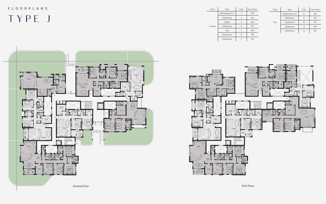 Floor plan for duplex at O West Orascom