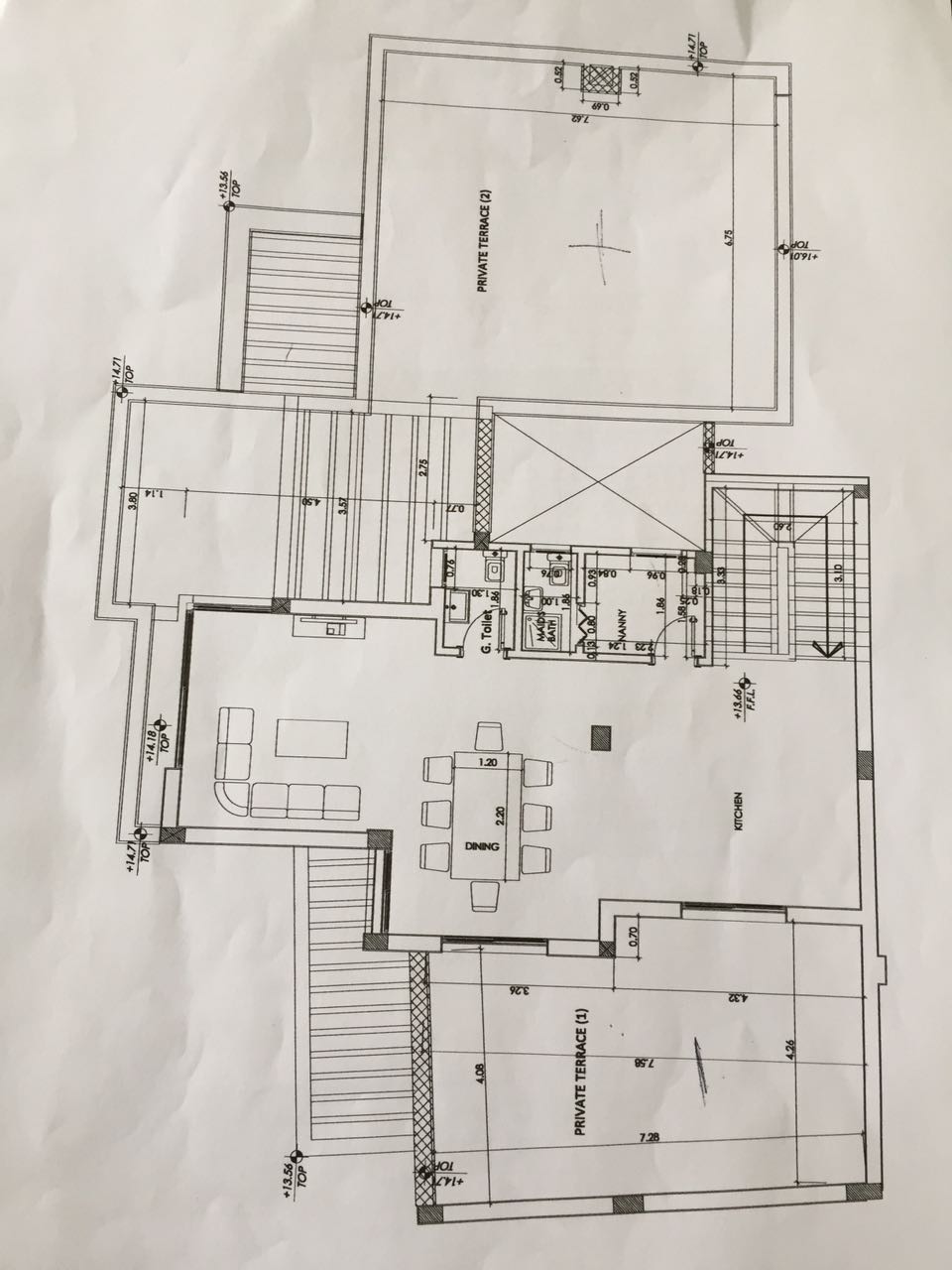 Floor plan for penthouse at Park View - Haptown
