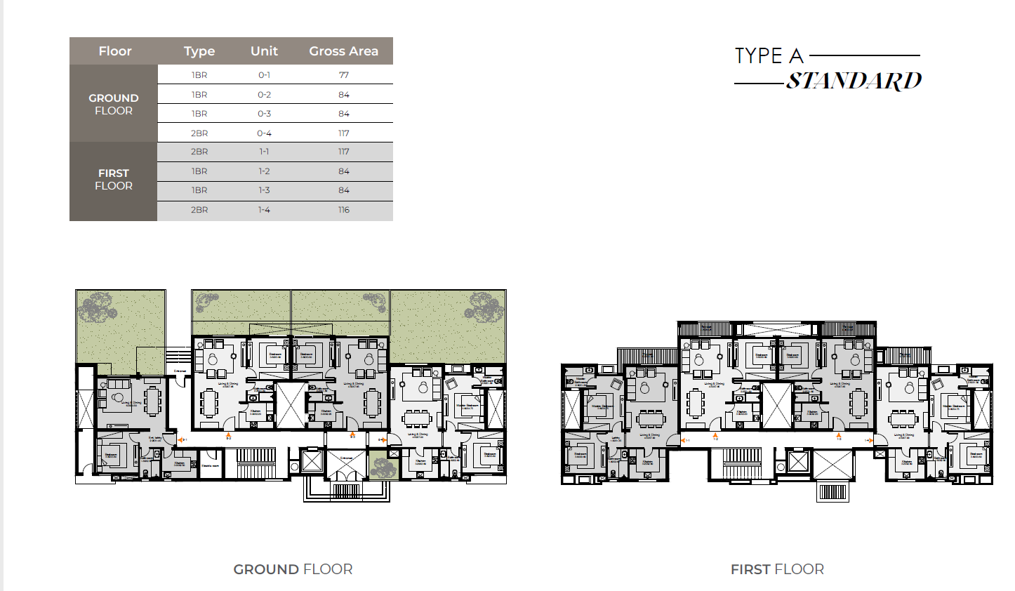 Floor plan for apartment at O West Orascom
