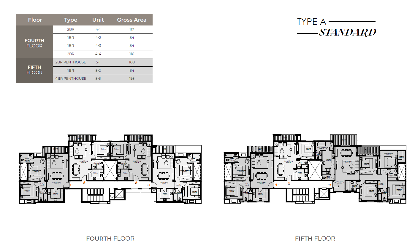 Floor plan for penthouse at O West Orascom