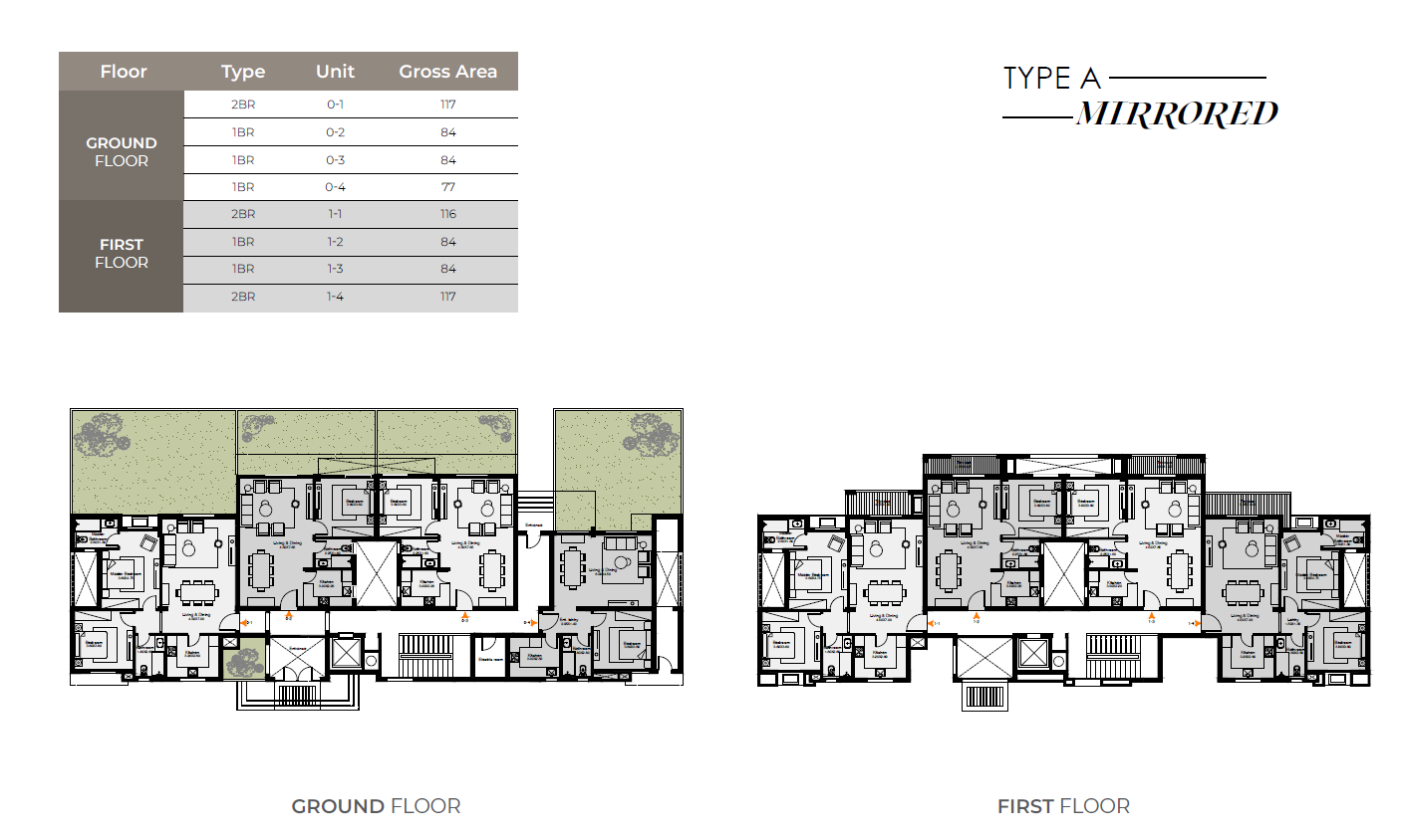 Floor plan for apartment at O West Orascom