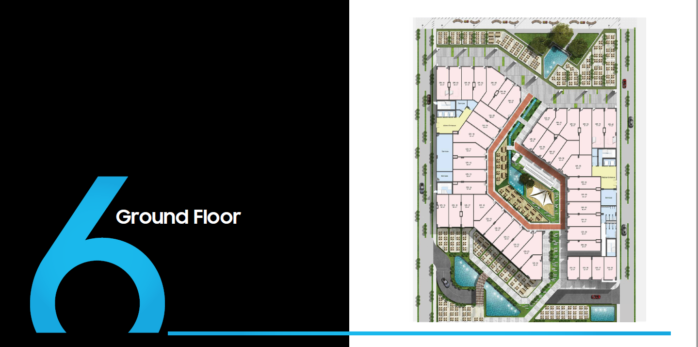 Floor plan for  at 6ixty Walk One New Capital
