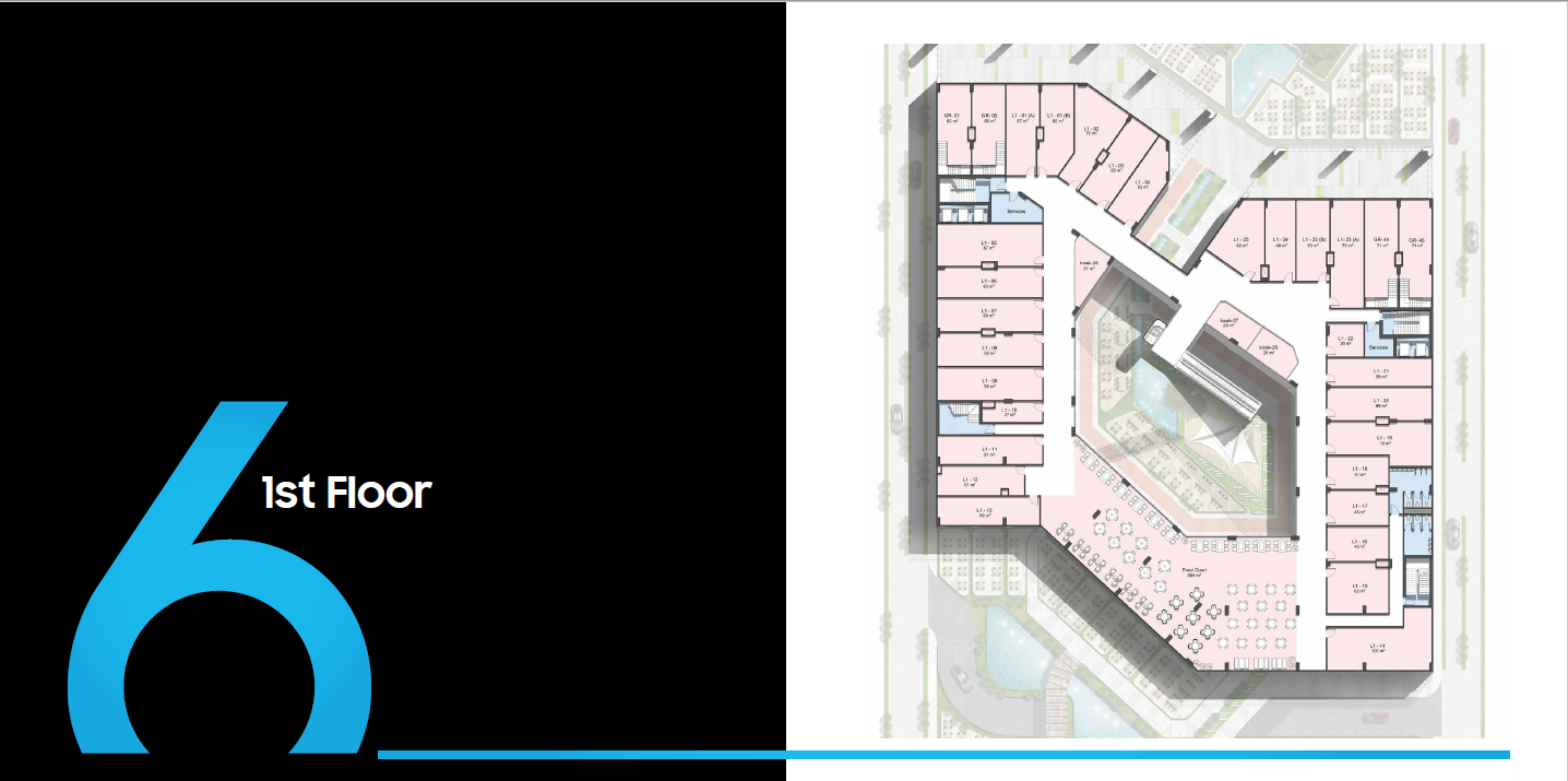 Floor plan for  at 6ixty Walk One New Capital