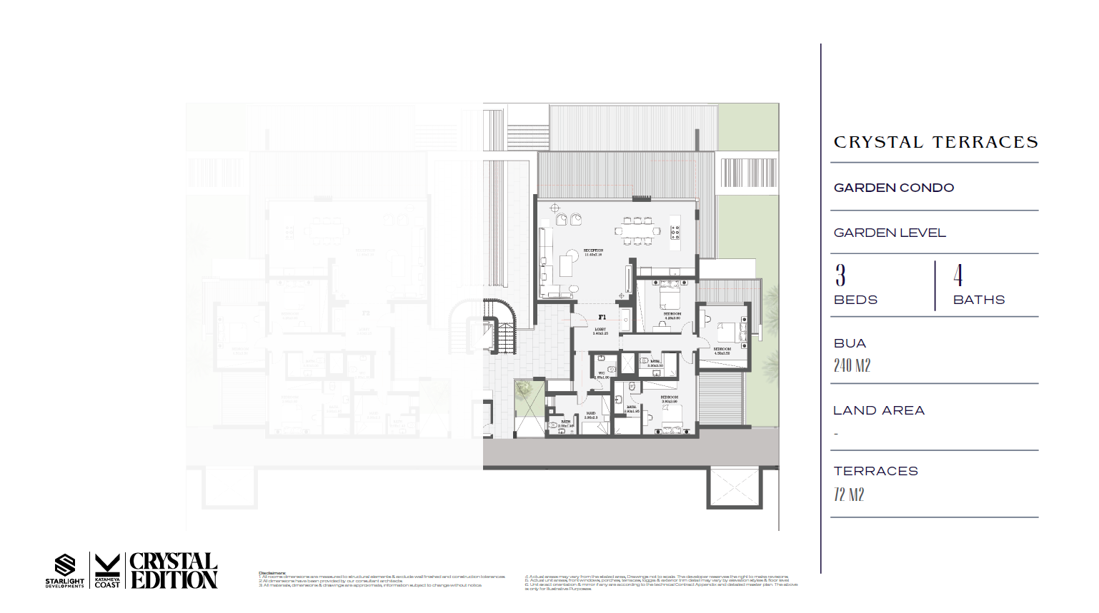 Floor plan for chalet at Katameya Coast