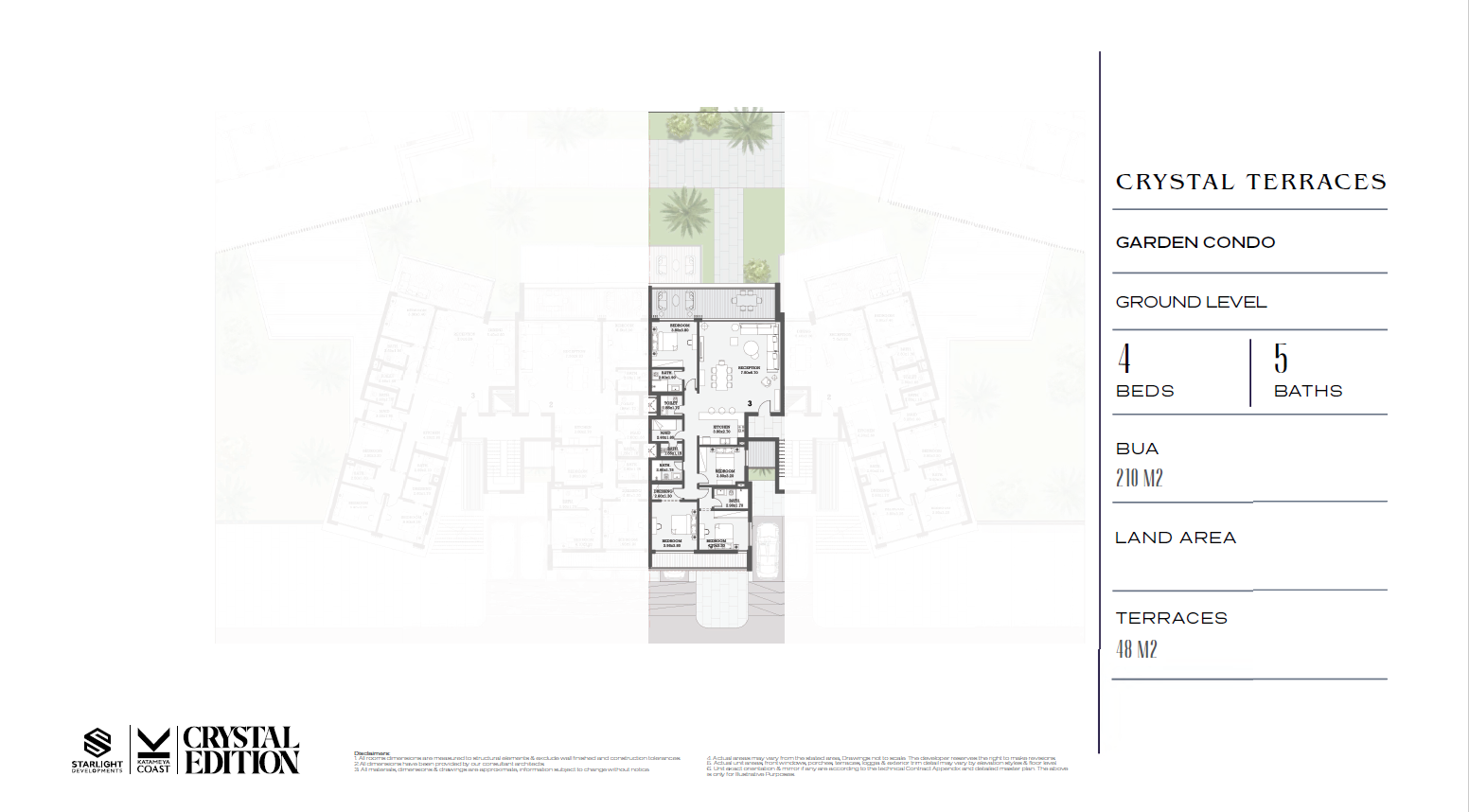 Floor plan for chalet at Katameya Coast