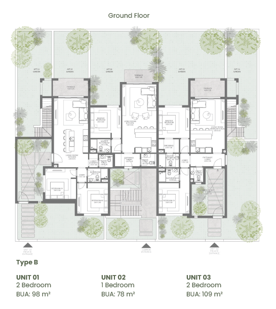 Floor plan for apartment at Makadi Heights