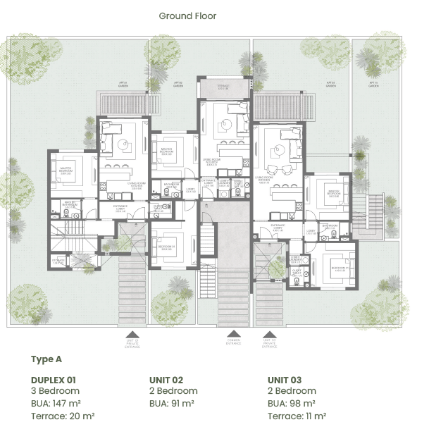 Floor plan for apartment at Makadi Heights