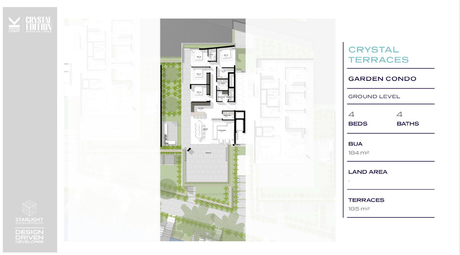 Floor plan for chalet at Katameya Coast
