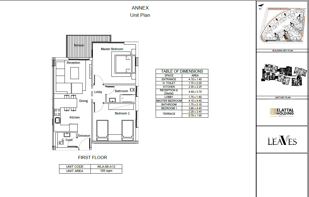 Floor plan for apartment at Leaves