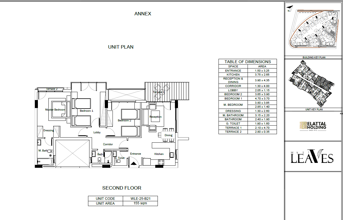 Floor plan for apartment at Leaves