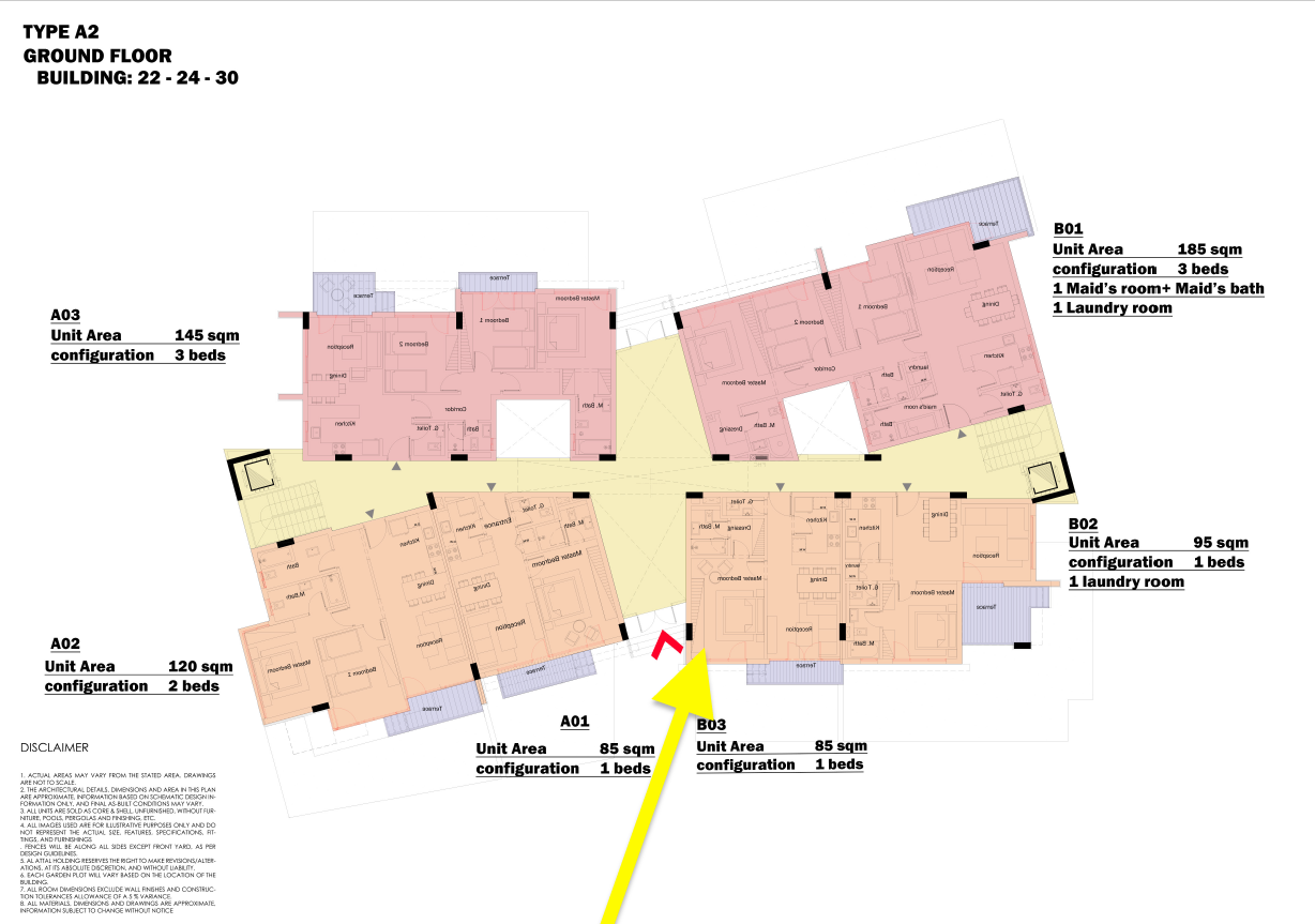 Floor plan for apartment at Leaves