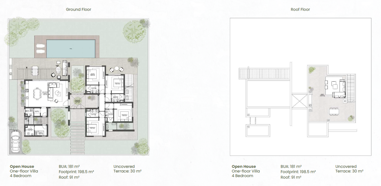 Floor plan for villa at Makadi Heights