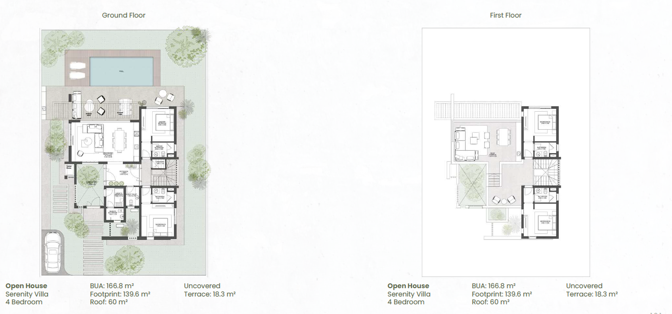 Floor plan for villa at Makadi Heights