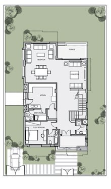 Floor plan for villa at Sarai