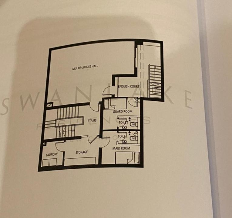 Floor plan for villa at Swanlake Residences