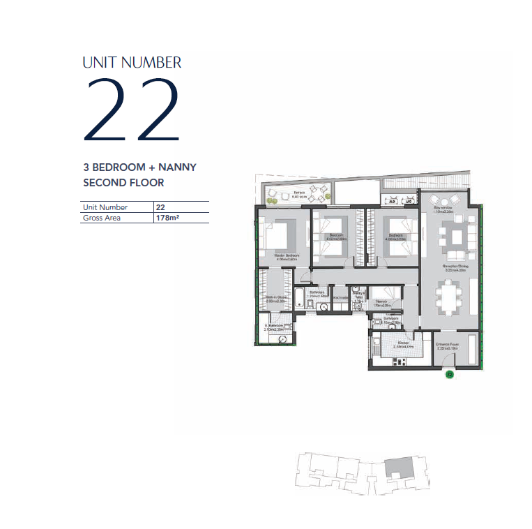 Floor plan for apartment at V Residences By Villette