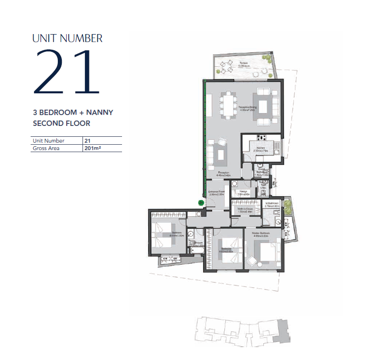 Floor plan for apartment at V Residences By Villette